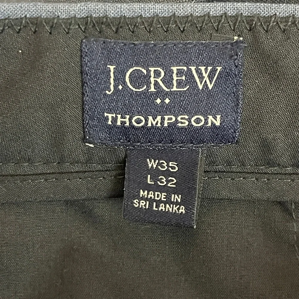 J.Crew Thompson Wool Blend Tapered Dress Pants Mens‎ 35x32 Stretch Blue Check